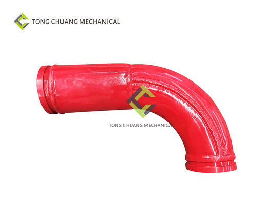 comprar Cotovelo gêmeo alongado 125*R275-90°+211mm da parede do encanamento da bomba concreta online manufacture