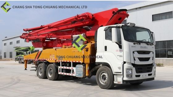 comprar Caminhão de bomba de concreto padrão de emissão de seis países de 47 metros com 3 pontes online manufacture