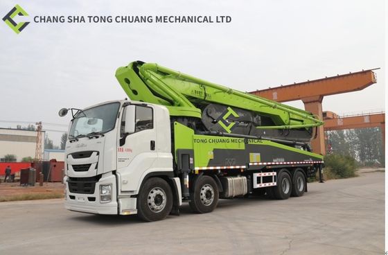 comprar Caminhão de bomba de concreto de 58 metros 4 pontes com motor Isuzu online manufacture