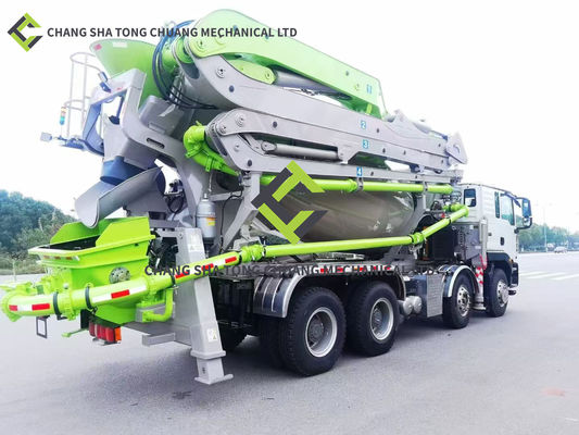 comprar 28-4M Bomba de betão montada num camião com misturador Quatro braços em forma de M, com comando hidráulico aberto online manufacture