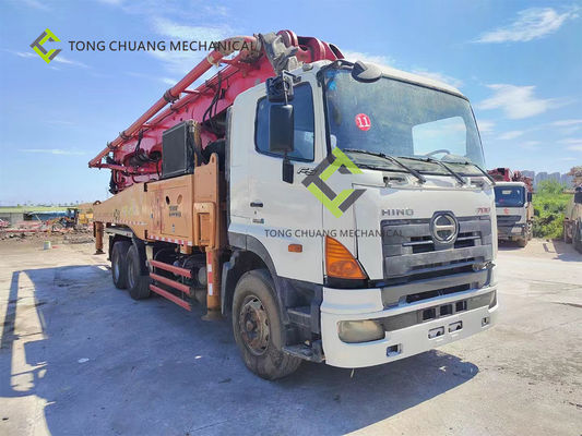 Caminhão usado sany da bomba concreta de 49 medidores Re-manufaturado com chassi de HINO