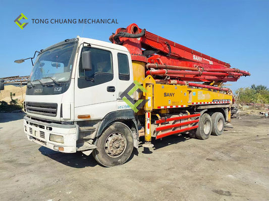 Em 2010 indústria pesada de Sany 37 medidores de caminhão de Isuzu Second Hand Concrete Pump