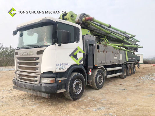 Em 2016 caminhão concreto usado Remanufactured do crescimento de Zoomlion 63 medidores