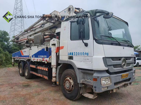 Em 2011 Zoomlion Mercedes Benz Chassis 47 M Bento Pump Truck 5 cilindros 5 mastros