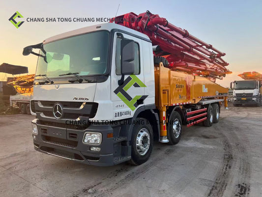 Sany Mercedes Benz Chassis 56 M Caminhão de bomba de concreto 6 cilindros 6 mastros