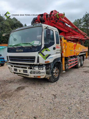 Caminhão de bombeamento de concreto usado de 49 metros 8x4 3 eixos