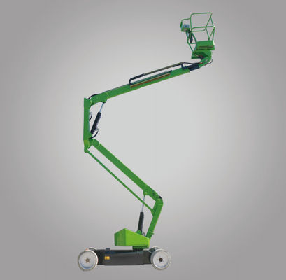 Plataforma de trabalho em alta altitude para equipamentos de construção 3760kg Braço curvo elétrico em verde