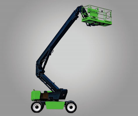 Bateria de 48V/35Ah e design verde Plataforma de trabalho em alta altitude de braço reto elétrico para máquinas de construção
