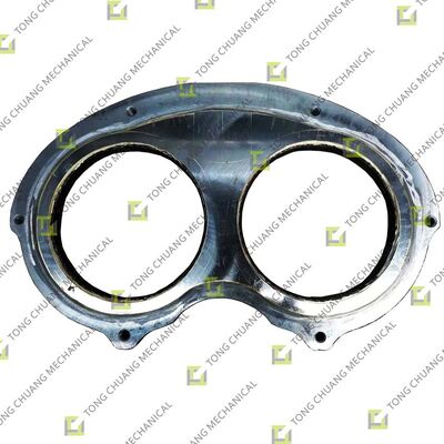 Placa de óculos SY260, Placa de óculos resistente ao desgaste, Placa de óculos para transporte de concreto, Placa de óculos para porta de descarga, Placa de óculos combinando anel de corte, Placa de óculos resistente ao desgaste de alta pressão