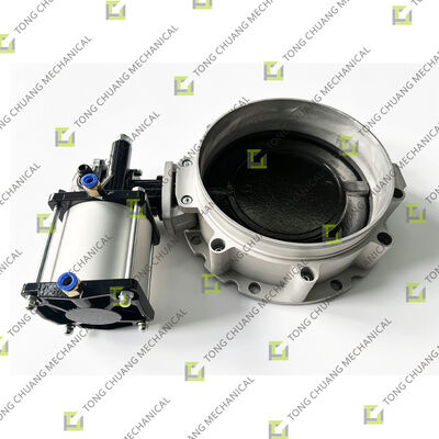 BV1FS250 Válvula de borboleta pneumática para máquinas de betão,Válvula de borboleta pneumática,Válvula de borboleta pneumática acionada,Válvula de borboleta pneumática com cilindro