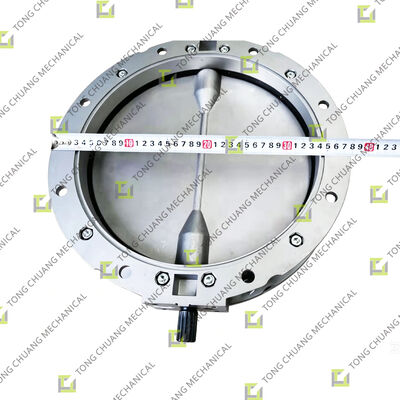 Válvula Borboleta KRIO-300 para Maquinário de Concreto, Válvula Borboleta para Equipamentos de Concreto, Conjunto de Válvula Borboleta para Bomba de Concreto, Válvula Borboleta Montada em Flange, Válvula Borboleta de Ferro Fundido